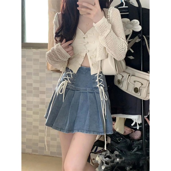 Bộ Áo Cardigan Dệt Kim + Áo Khoác Cardigan + Chân Váy Ôm Dáng Thời Trang Quyến Rũ Cho Nữ