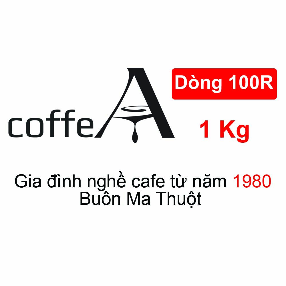 Cà phê Robusta rang xay nguyên chất, dùng pha phin pha máy 100R 1kg