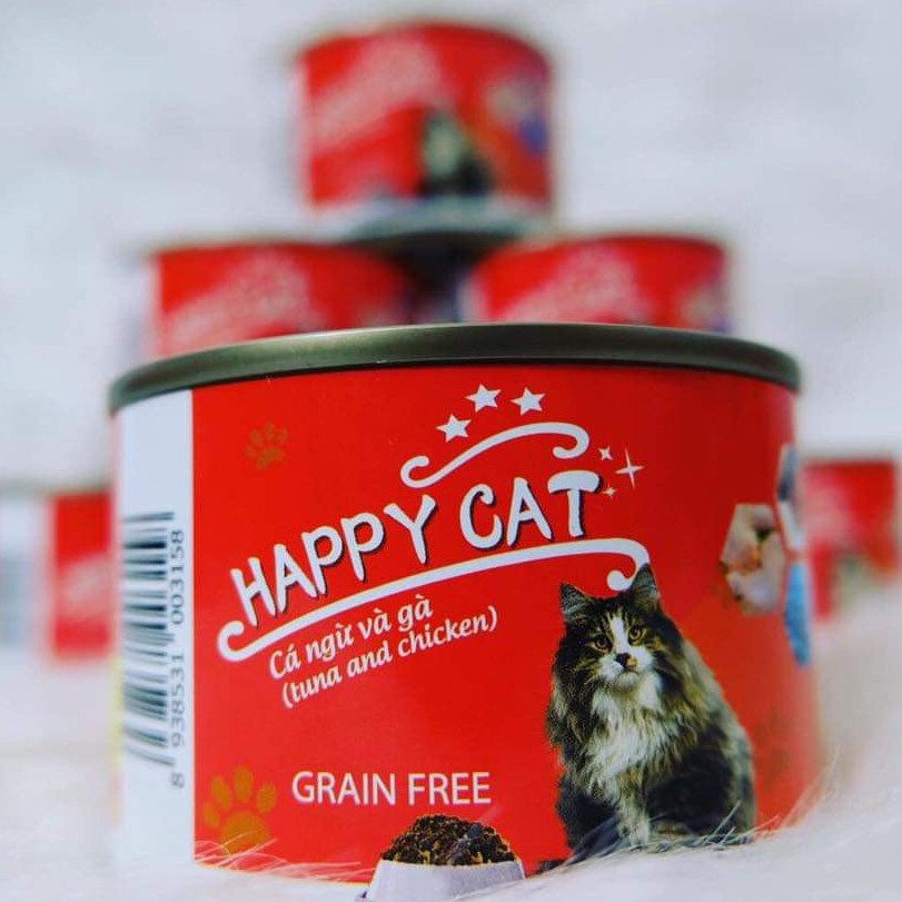 Thức ăn cho mèo pate Happy Cat 160g-SIÊU TIẾT KIỆM cat happy!pate Happy cat