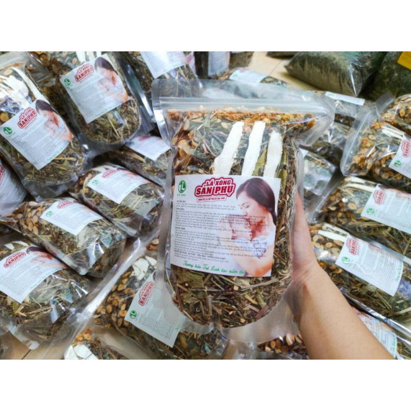 1 túi lá xông sản phụ gói 250g