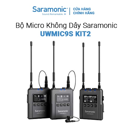 Bộ Micro Thu Âm Không Dây UwMic9S Kit2 Bảo Hành Chính Hãng 24 Tháng