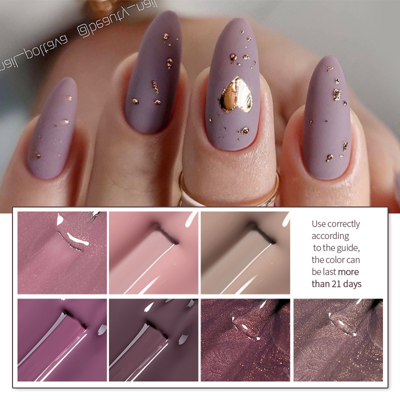 Lọ Gel Sơn Móng Tay Màu Nâu Camel 7.5ml DIY