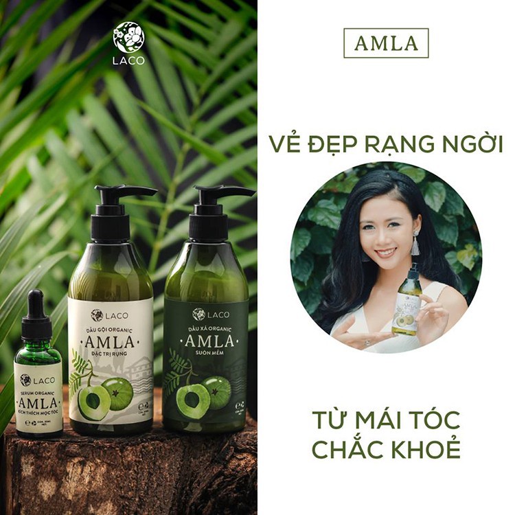 [ RẺ VÔ ĐỊCH ] Dầu Gội Đầu Trị Rụng Tóc Amla Laco Gội Và Xả Trị Rụng Tóc Sạch Gàu Cho Mái Tóc Mềm Mượt CuuLongstore