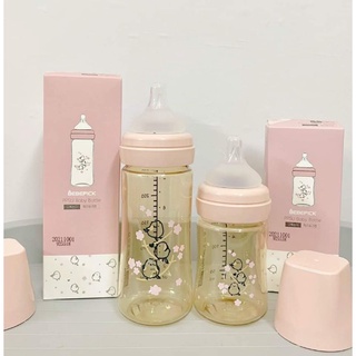 Bình sữa hàn quốc bebepick ppsu - bình chim vàng/hồng đủ size 150ml/250ml