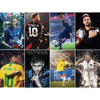 8 decal dán tường Neymar khổ A4 20x30cm siêu đẹp