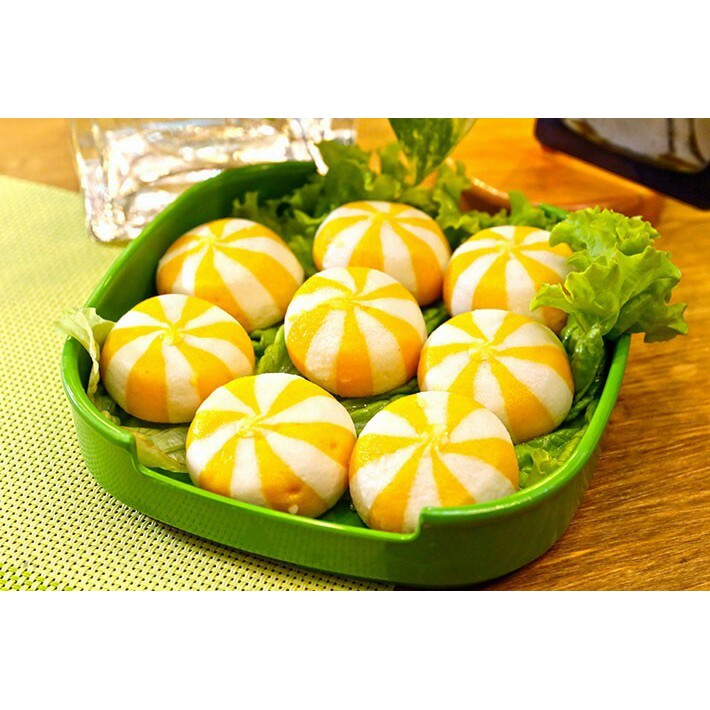 Viên thả lẩu bánh bao trứng tôm/ nhím biển viên vàng dùng nhúng lẩu, xiên que, chiên, hấp, nấu, xào | BigBuy360 - bigbuy360.vn