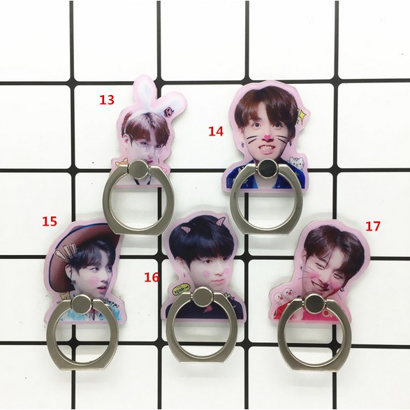 Nhẫn giữ điện thoại hình các thành viên BTS dành cho fan hâm mộ