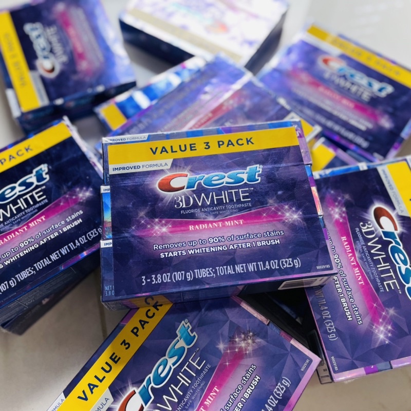 Kem Đánh Răng Crest 3D White Radiant Mint