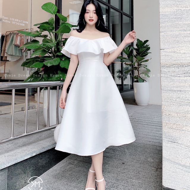 Váy trễ vai xoè V493 KYMIE