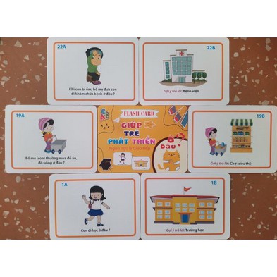 Bộ thẻ học cỡ to giúp trẻ phát triển tư duy, ngôn ngữ và giao tiếp trọn bộ 300 câu hỏi và trả lời Hibaby Plus