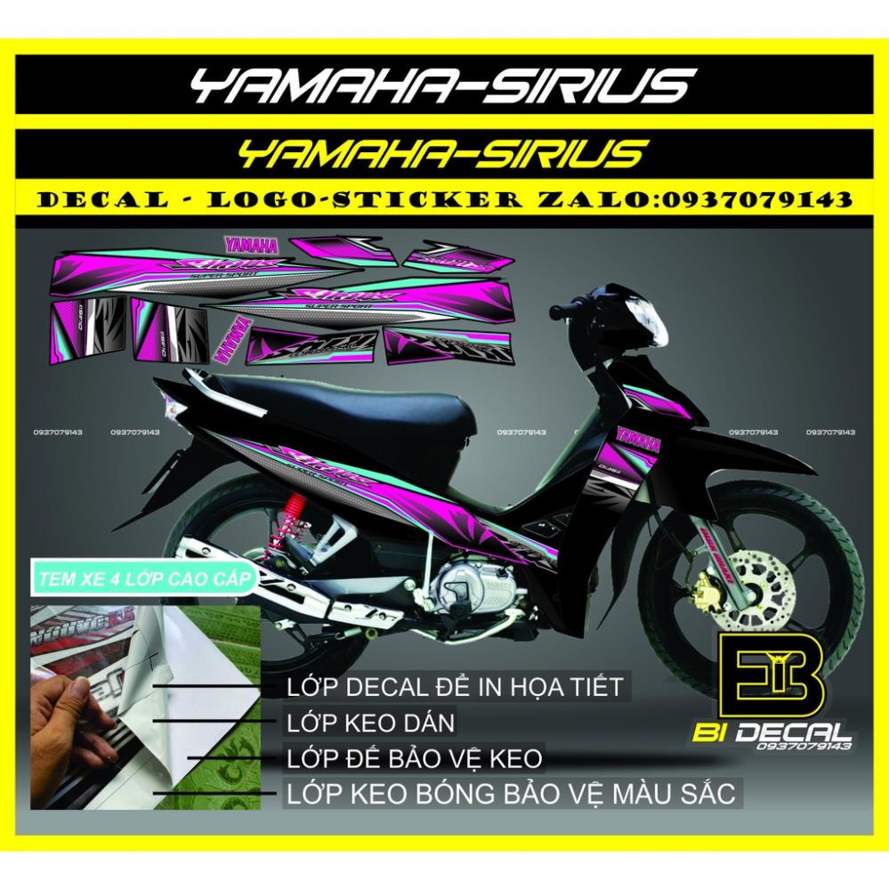 ( Quí khách vui lòng mang ra tiệm cho thợ dán ) Sirius khói