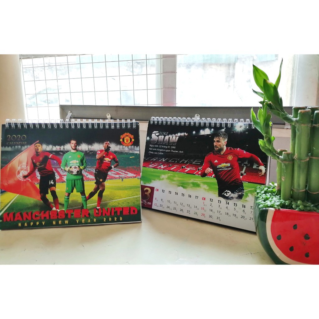 Lịch để bàn Man United 2020