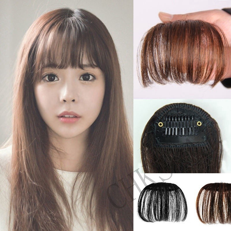 Tóc mái giả có kẹp cố định làm đẹp dành cho nữ