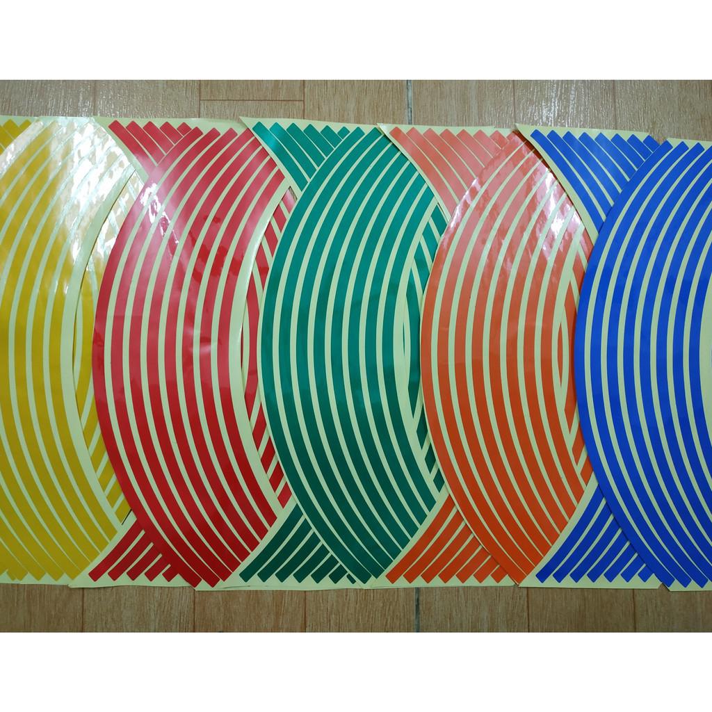 Tem dán vành xe máy đẹp - không phản quang
