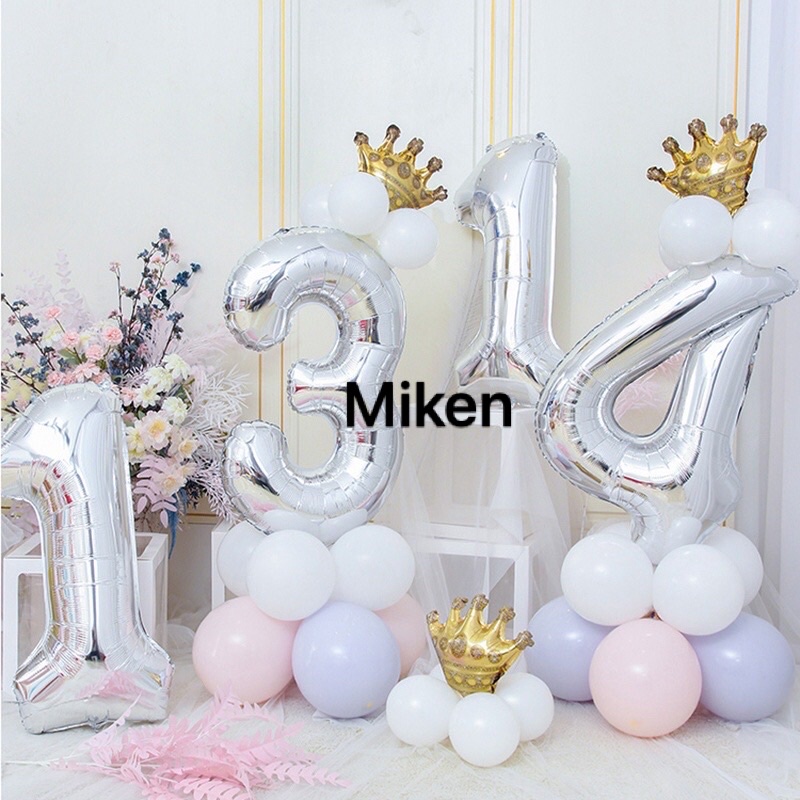 Bóng số size to nhiều màu  trang trí sinh nhật ,party, sự kiện ,chụp hình dã ngoại phụ kiện bóng sinh nhật