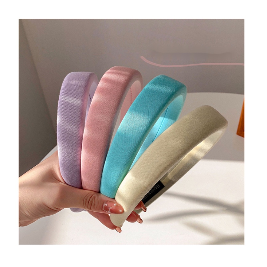 MOCHASHU Cài tóc MOCHASHU bản rộng màu kẹo ngọt thời trang cao cấp cho nữ