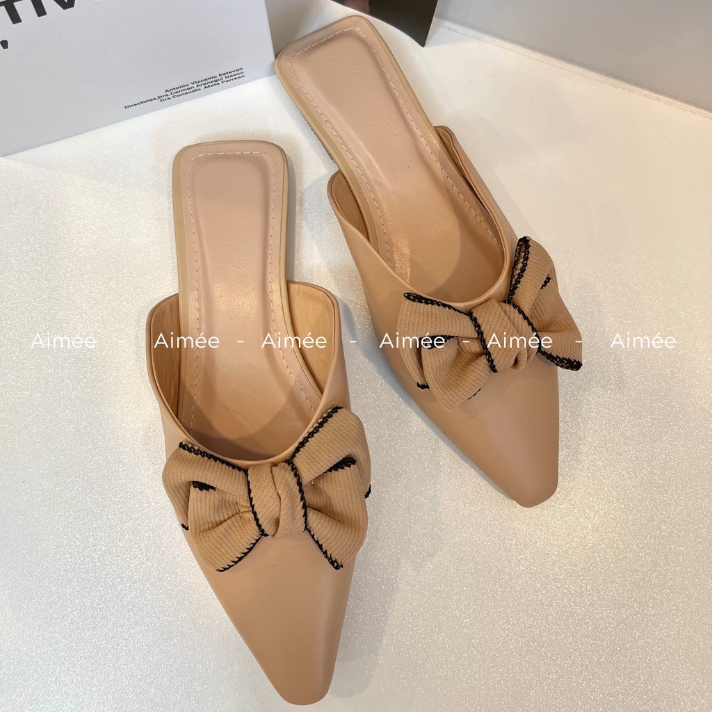 Sục Nơ Pháp Đế 1 Phân Chất Da Mềm Mịn Xịn Xò Mang Êm Chân Lên Dáng Sang Chảnh