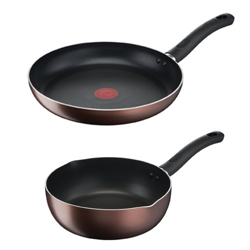 Combo Tefal Day By Day Chảo chiên 28cm &amp; Chảo chiên sâu lồng 24cm