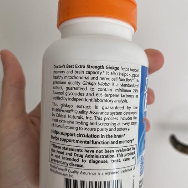 [DATE 10/2023] Viên uống bổ não và ngăn ngừa đột quỵ Doctor’s Best Extra Strength Ginkgo 120mg 120 viên của Mỹ | Thế Giới Skin Care