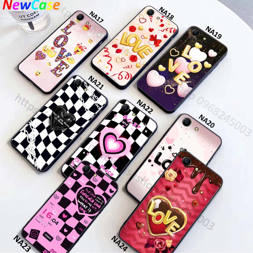 Ốp lưng oppo F3 / A77/ A39/ A57/ F3 Lite/ A33/ Neo 7 in hình trái tim love heart 3D sang trọng