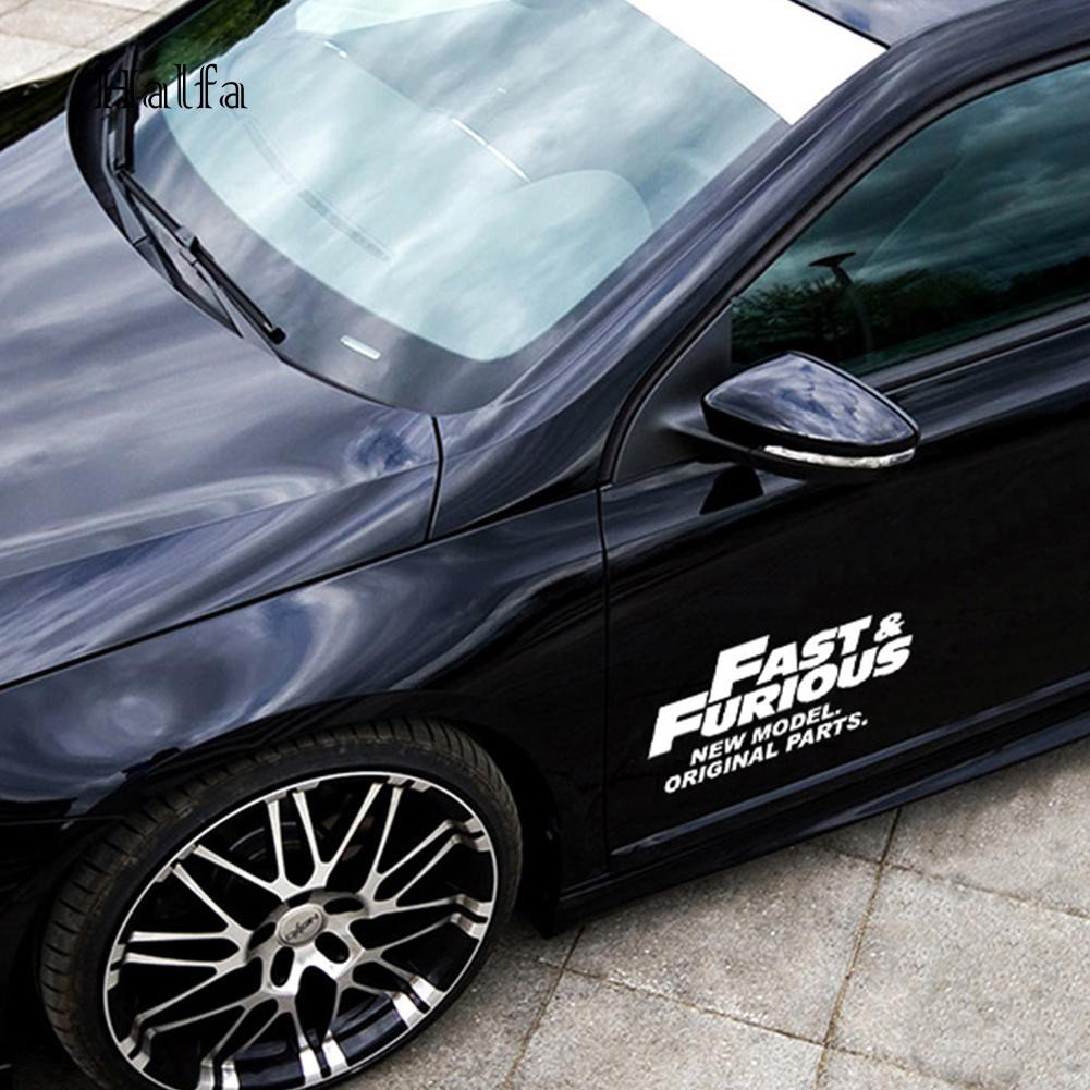 Hl Bộ Dụng Cụ In Hình Độc Đáo Tiện Dụng☆Sticker Phản Quang Dán Trang Trí Xe Hơi Hình Fast Furious