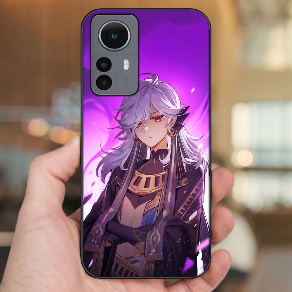 Ốp lưng Xiaomi 12 viền đen in hình Cyno Genshin Impact