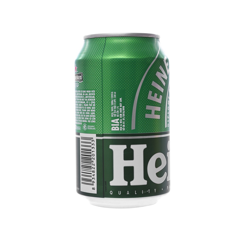 hsd T07.2021- MẪU MỚI Thùng 24 Lon Bia Heineken 330ml