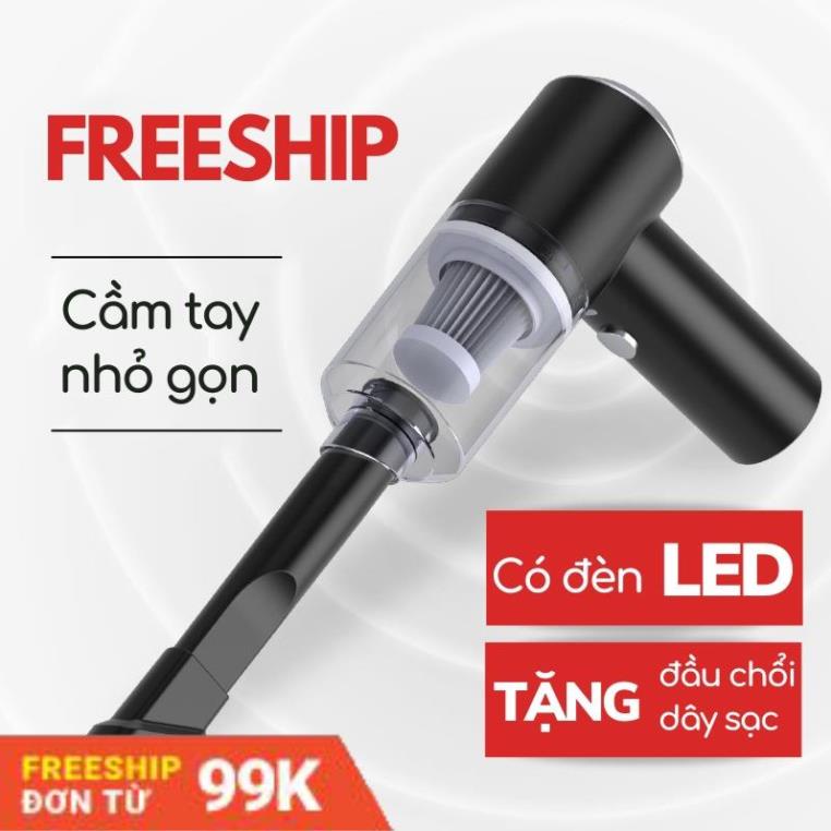 Máy Hút Bụi, Máy Hút Cầm Tay Mini, Hút Mọi Ngóc Ngách Trong Xe, Khe Cửa COCA T