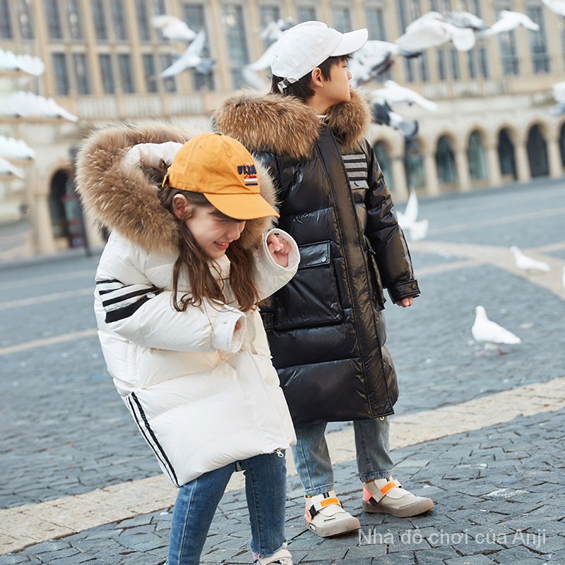 Children Long Coat Boys Girls Winter Coat Kids Clothes