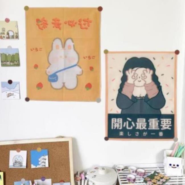 ( VTN ) Tranh vải treo tường trang trí họa tiết in độc đáo dễ thương | BigBuy360 - bigbuy360.vn