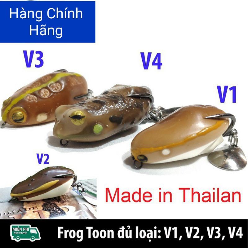 (Hàng Chính Hãng)Mồi giả nhái hơi Frog Toor V1,V2,V3,V4, chuyển câu lure