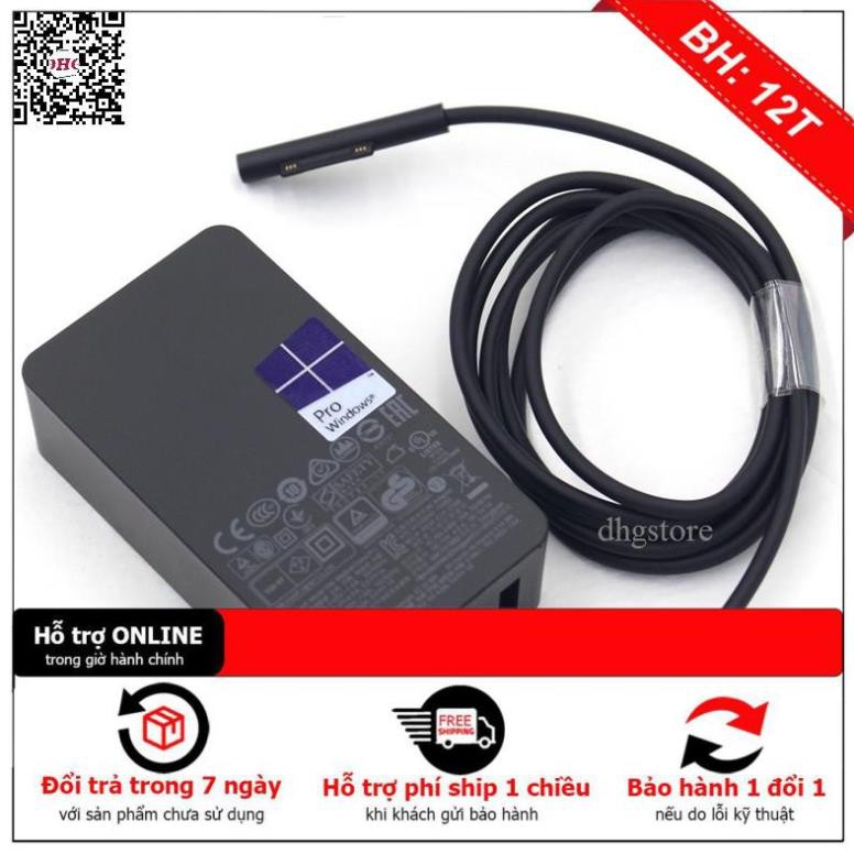 [BH12TH] Sạc Microsoft  Surface Pro 4 5 6 7, Surface Pro, Surface Book 15V-4A 65W 1706