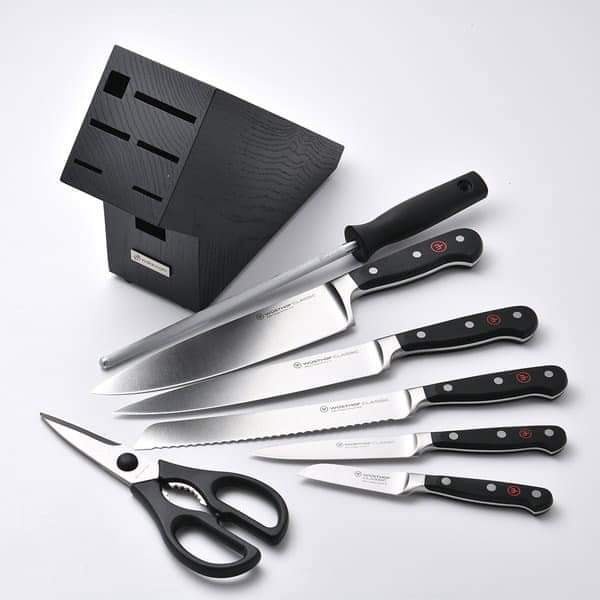 BỘ DAO WUSTHOF CLASSIC BLACK 7 MÓN