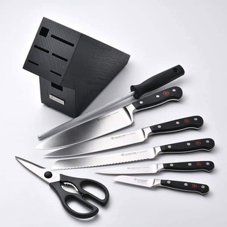 [MADE IN GERMANY] BỘ DAO WUSTHOF CLASSIC BLACK 7 MÓN
