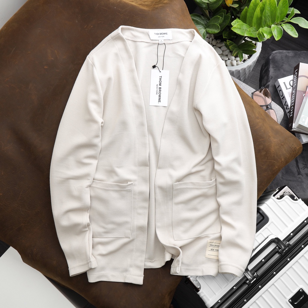 Áo Khoác Cardigan vải pique cao cấp xuất dư xịn , unisex , bigsize - 3bros quần áo xuất khẩu