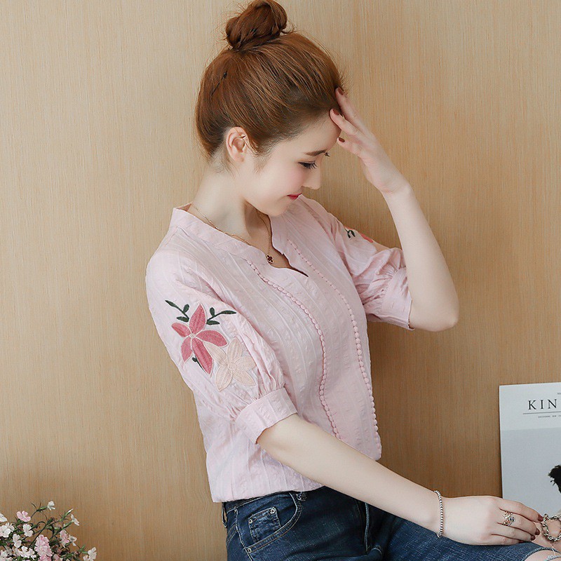 Áo sơ mi nữ công sở from rộng đẹp kiểu hàn NAVILO SM003 | BigBuy360 - bigbuy360.vn