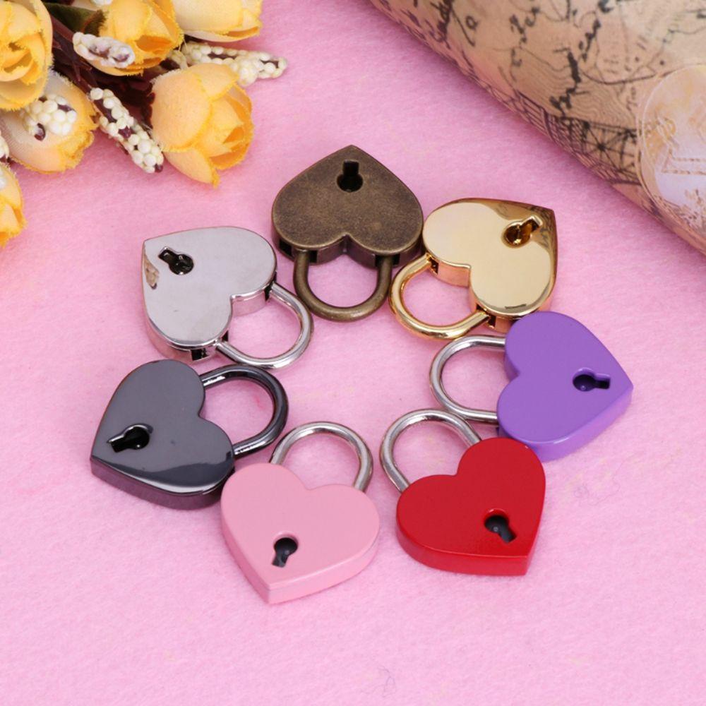 Ổ Khóa Va Li Du Lịch Kèm Chìa Khóa Hợp Kim Kẽm Hình Trái Tim