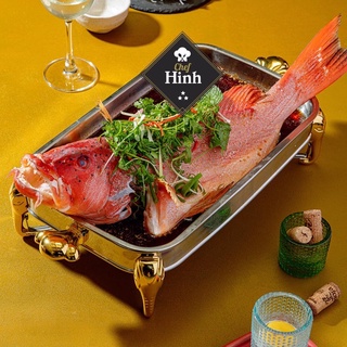Khay Hấp inox khay hấp cầy cá công hấp hải sản