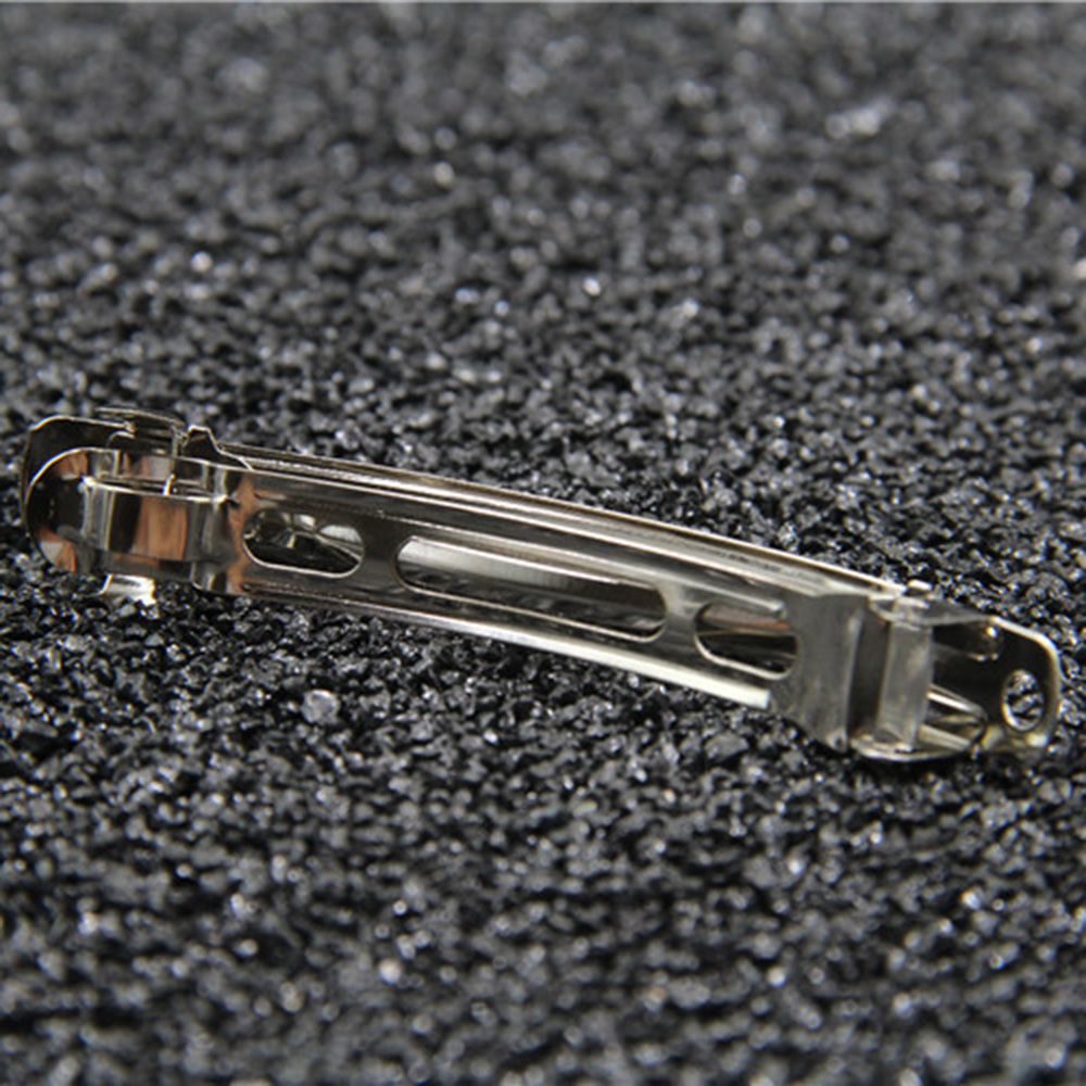 Set 20 kẹp tóc lò xo bằng kim loại 50mm tự làm kẹp nơ kiểu Pháp cho bé gái