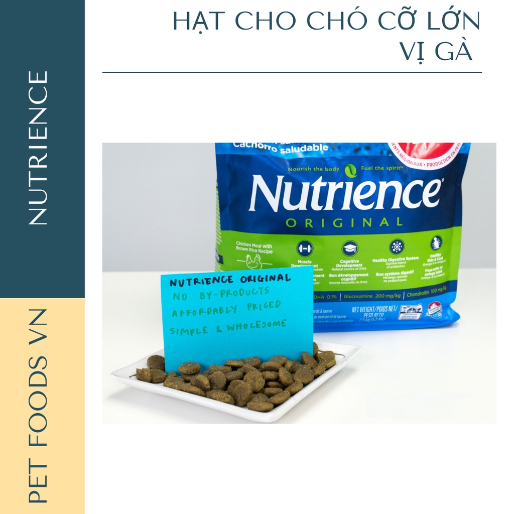 Hạt cho chó cỡ lớn NUTRIENCE Original Large Breed 11kg vị Gà