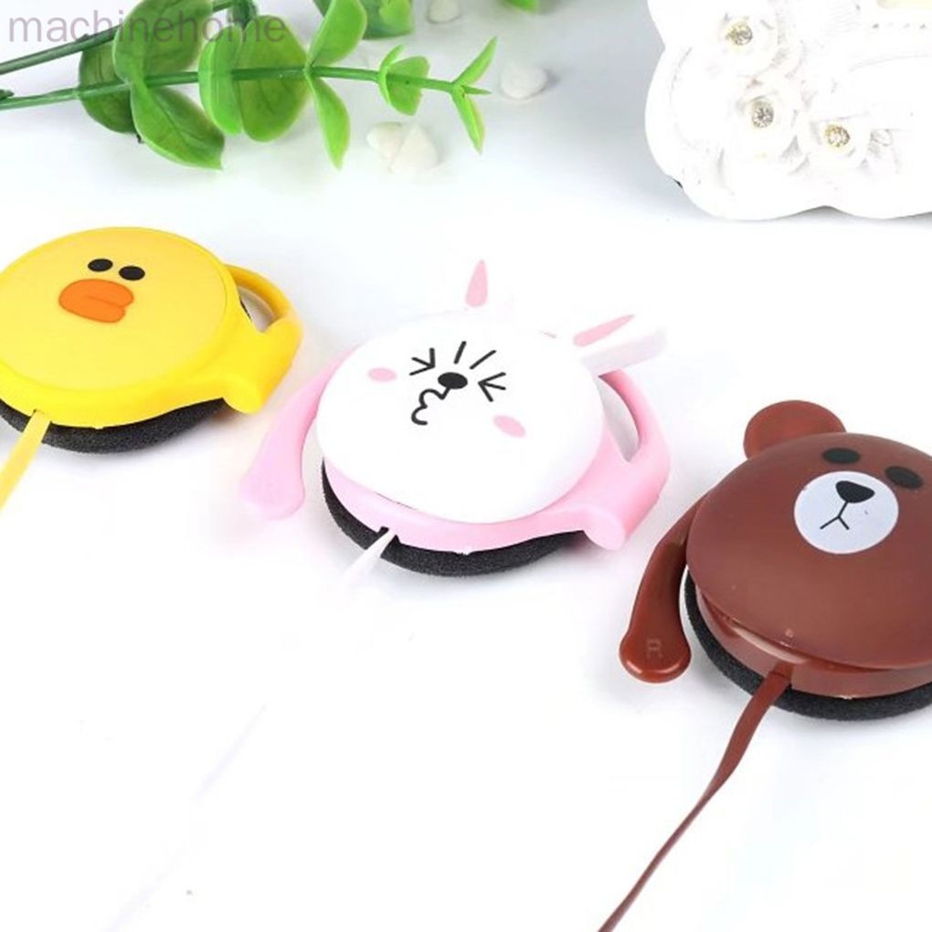 Tai Nghe Nhét Tai Hình Thú Dễ Thương Kèm Phụ Kiện