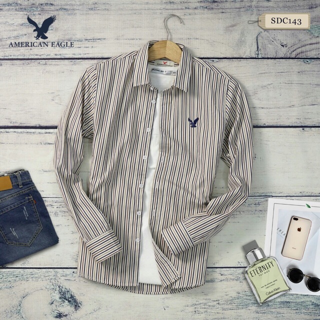 ÁO SƠ MI NAM TAY NGẮN SỌC CỔ BẺ | BigBuy360 - bigbuy360.vn