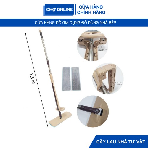 Cây lau nhà tự vắt thông minh xoay 360 độ làm sạch mọi ngóc ngách