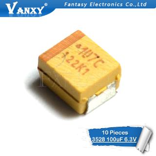 Set 10 Tụ Điện Tantalum B 3528 100uf 6.3v 107 Smd Chuyên Dụng