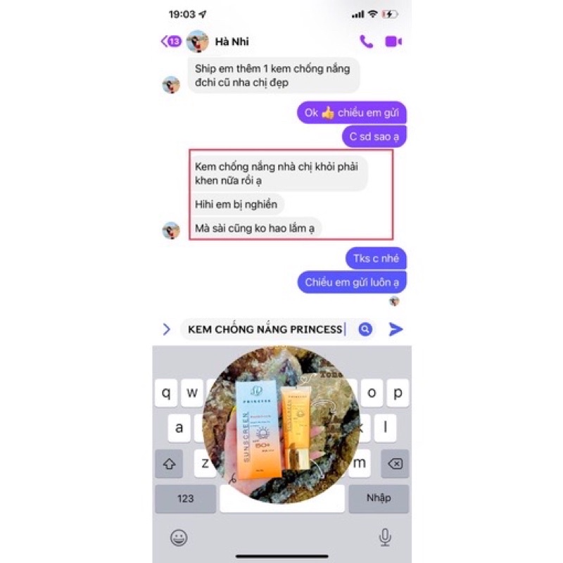 KEM CHỐNG NẮNG LPRINCESS