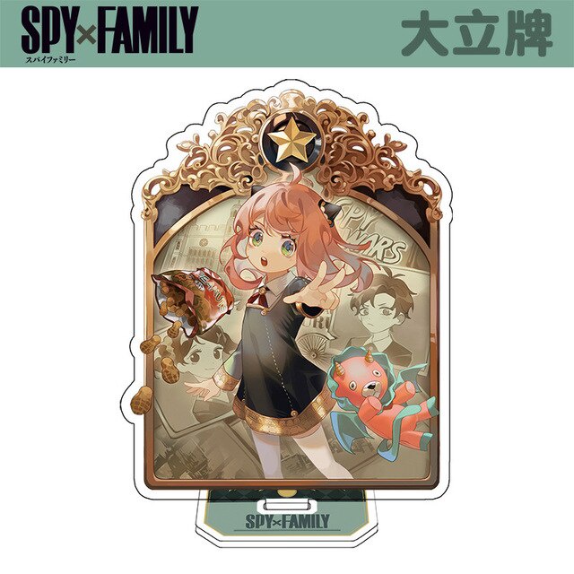Mô Hình Nhân Vật Anime Bộ Spy x Family mô hình Anya Forger Chất liệu Acrylic trang trí góc học tập bàn làm việc