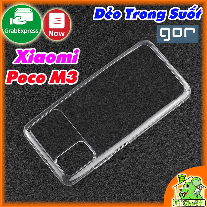 [Ảnh Thật][Chính Hãng GOR] Ốp lưng Xiaomi POCO M3 Dẻo Trong Suốt