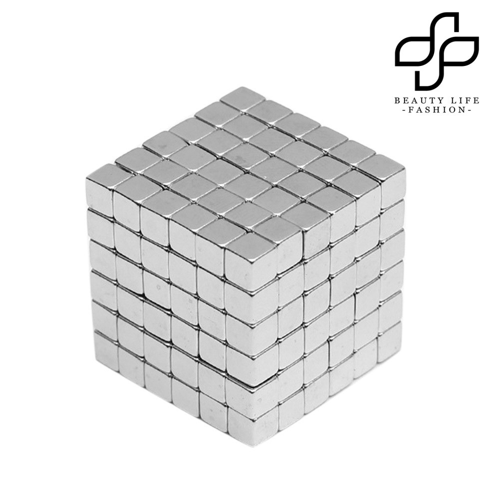 Set 125 Khối Lập Phương Bằng Nhựa Neodymium Đồ Chơi Giáo Dục