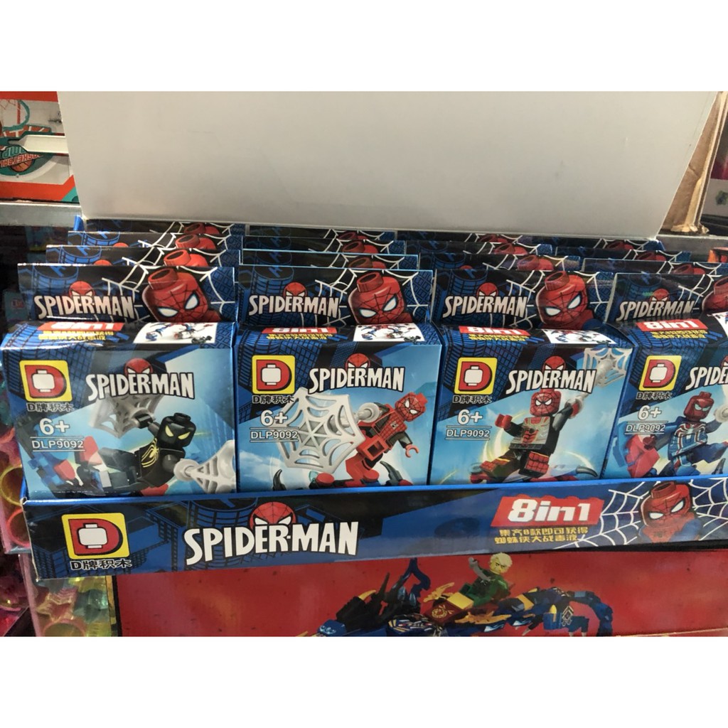 Lego spiderman đồ chơi lắp ghép phát triển trí khả năng sáng tạo cho bé