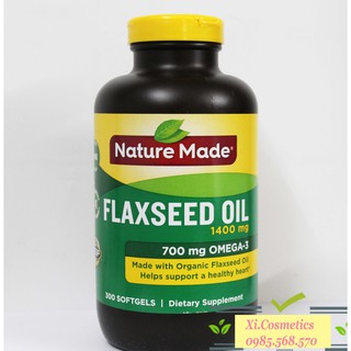 Viên uống Nature Made Flaxseed oil 1400 mg hộp 300 viên